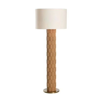 Loire Stately Design Brown Floor Lamp-Floor Lamps-Wildwood-LOOMLAN