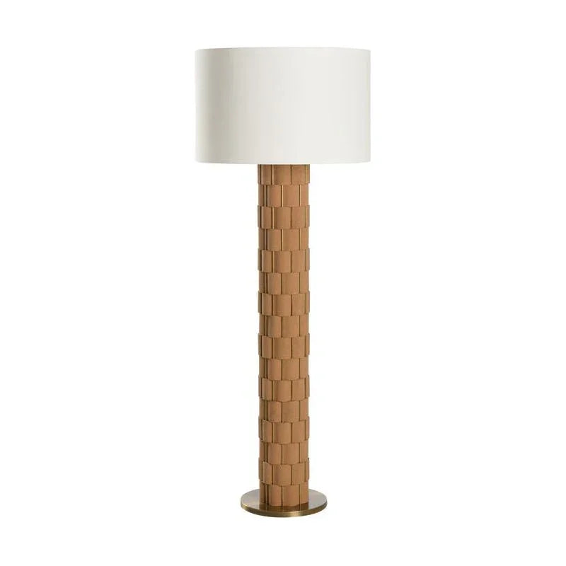 Loire Stately Design Brown Floor Lamp-Floor Lamps-Wildwood-LOOMLAN