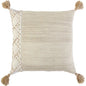 Lois Outdoor Throw Pillow With Tassels-Outdoor Pillows-LOOMLAN-Blush-LOOMLAN