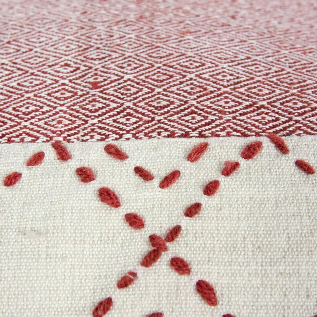 Lois Outdoor Throw Pillow With Tassels-Outdoor Pillows-LOOMLAN-LOOMLAN