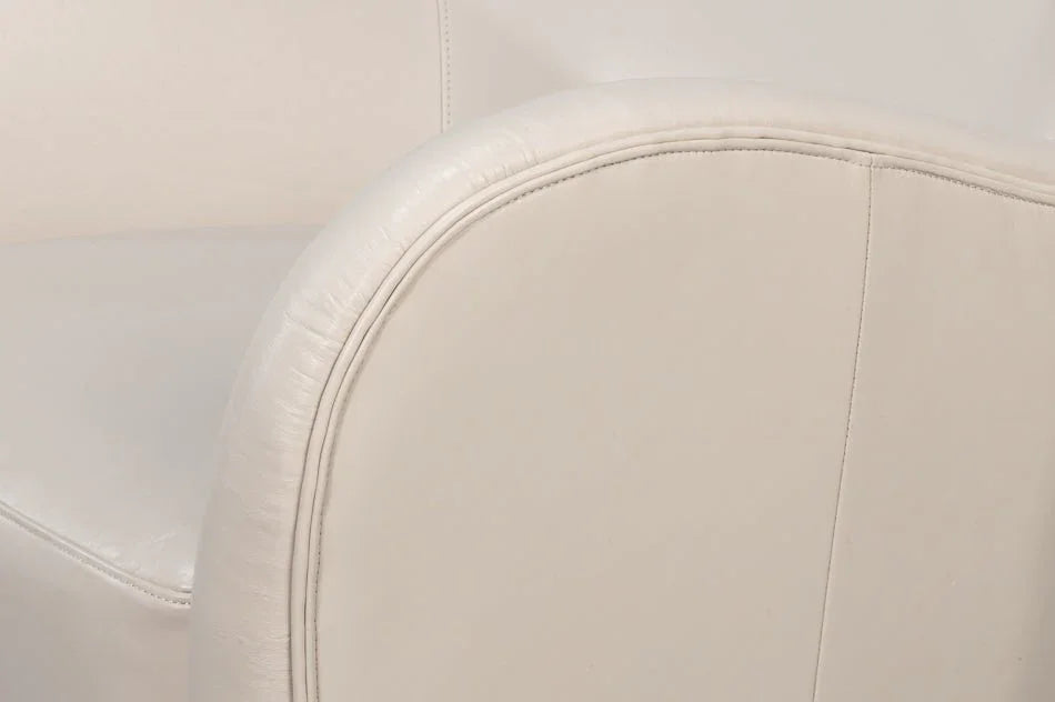 Lombard Leather Wing Chair - LOOMLAN - Sarreid - Club Chairs