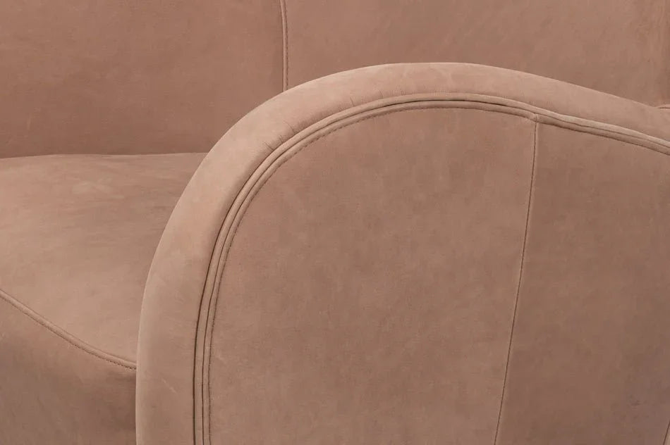 Lombard Wing Leather Chair - LOOMLAN - Sarreid - Club Chairs
