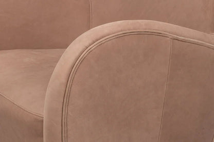 Lombard Wing Leather Chair - LOOMLAN - Sarreid - Club Chairs