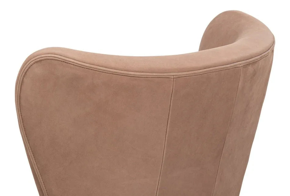 Lombard Wing Leather Chair - LOOMLAN - Sarreid - Club Chairs