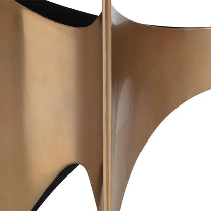 London Desk With Smoked Glass & Gold Finish-Home Office Desks-SUNPAN-LOOMLAN