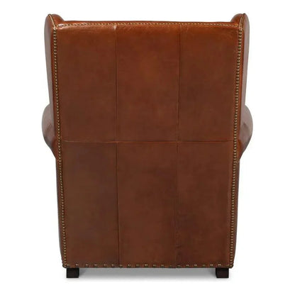 London Dry Leather Club Chair - LOOMLAN - Sarreid - Club Chairs