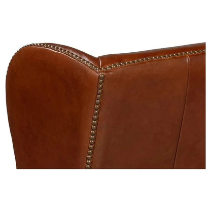 London Dry Leather Club Chair - LOOMLAN - Sarreid - Club Chairs