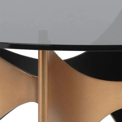 London Coffee Table Gold Base & d Glass - LOOMLAN - SUNPAN - Coffee Tables