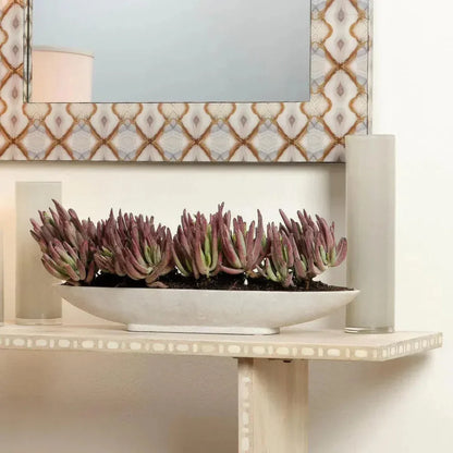 Long Oval Handmade Marble Bowl