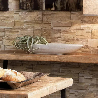 Long Oval Handmade Marble Bowl