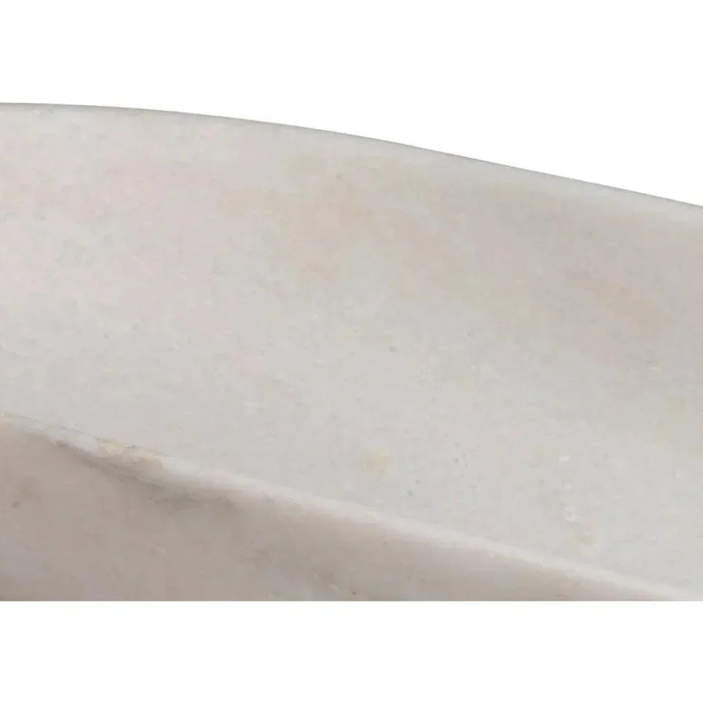 Long Oval Handmade Marble Bowl