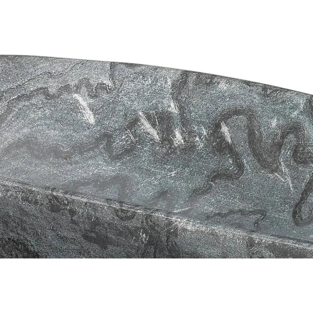 Long Oval Handmade Marble Bowl