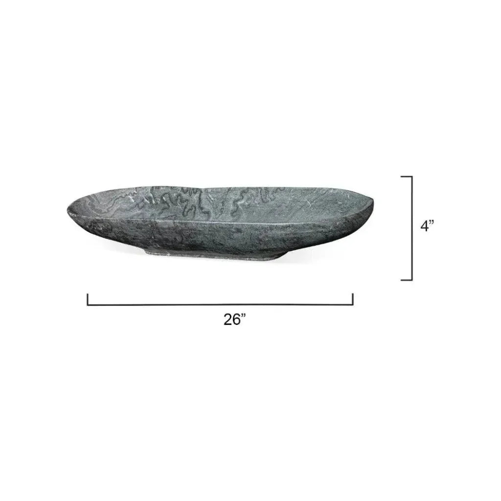 Long Oval Handmade Marble Bowl