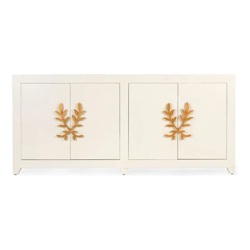 Longleaf Four Door Wooden Cabinet - LOOMLAN - Chelsea House - Accent Cabinets