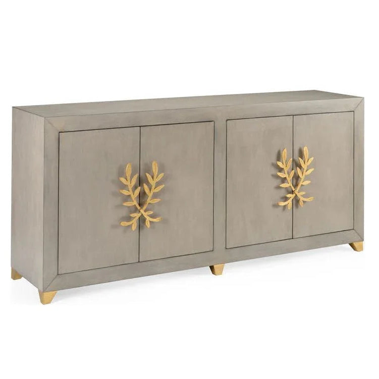 Longleaf Weathered Gray Finish Console Cabinet - LOOMLAN - Chelsea House - Accent Cabinets