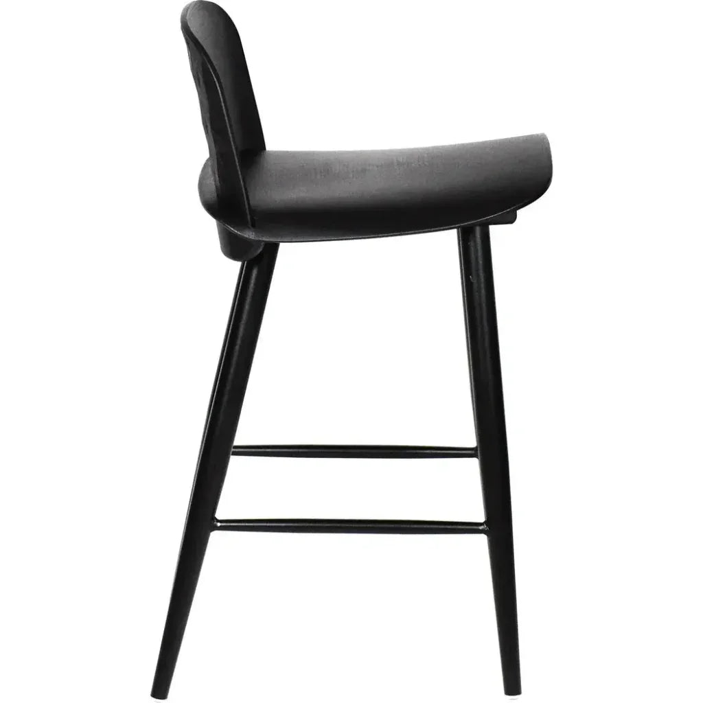 Looey Contemporary Black Counter Stool - LOOMLAN - Moe's Home - Counter Stools