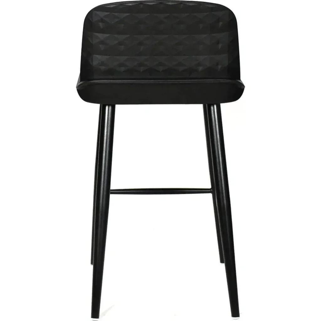 Looey Contemporary Black Counter Stool - LOOMLAN - Moe's Home - Counter Stools