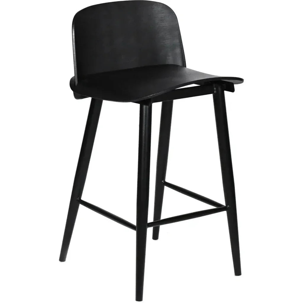Looey Contemporary Black Counter Stool - LOOMLAN - Moe's Home - Counter Stools