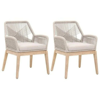 Loom Fabric Dining Chair 2PC - LOOMLAN - Essentials For Living - Dining Chairs