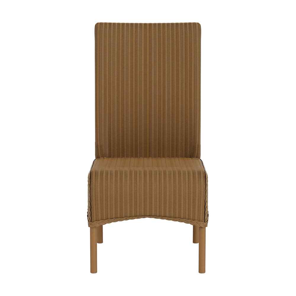 Loom High Back Armless Outdoor Dining Chair-Outdoor Dining Chairs-Lloyd Flanders-LOOMLAN