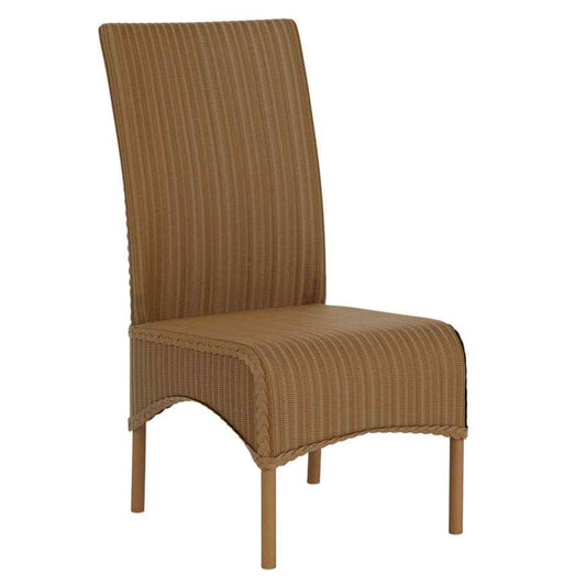 Loom High Back Armless Outdoor Dining Chair-Outdoor Dining Chairs-Lloyd Flanders-LOOMLAN