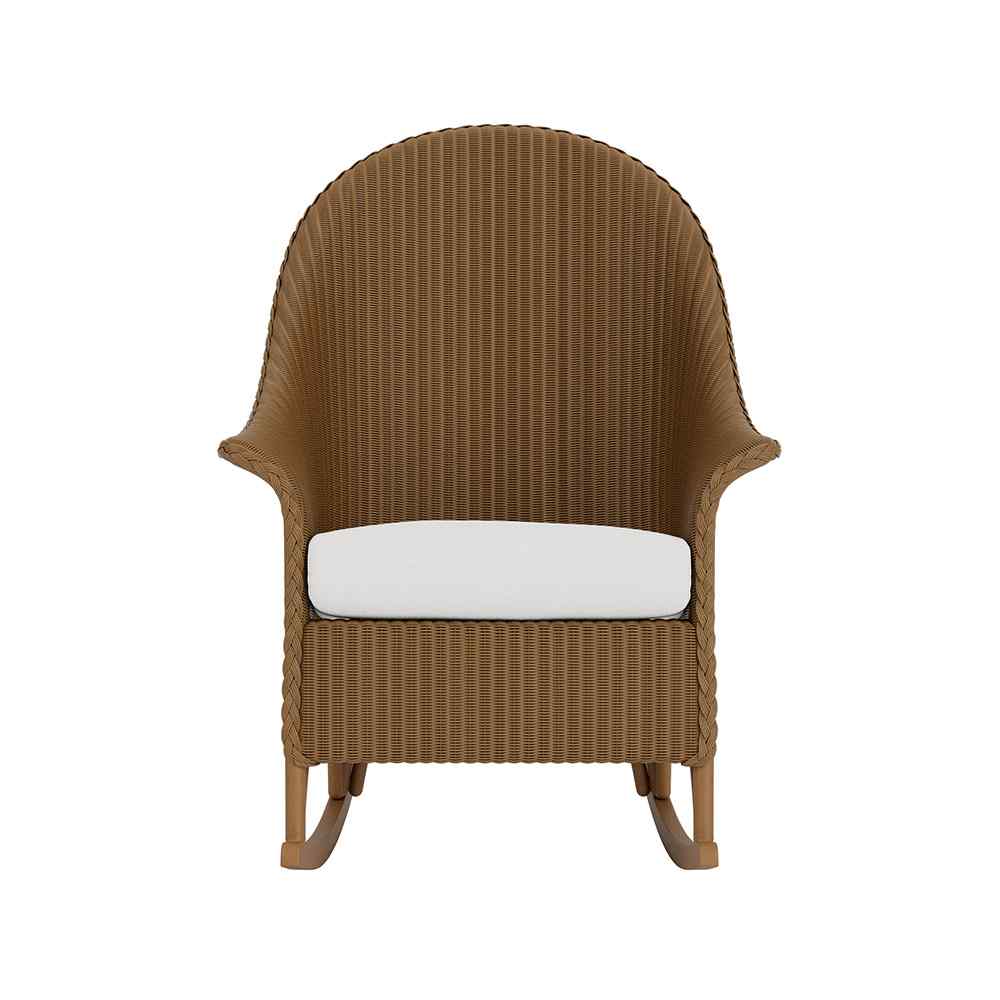 Loom High Back Porch Outdoor Rocker-Outdoor Accent Chairs-Lloyd Flanders-LOOMLAN