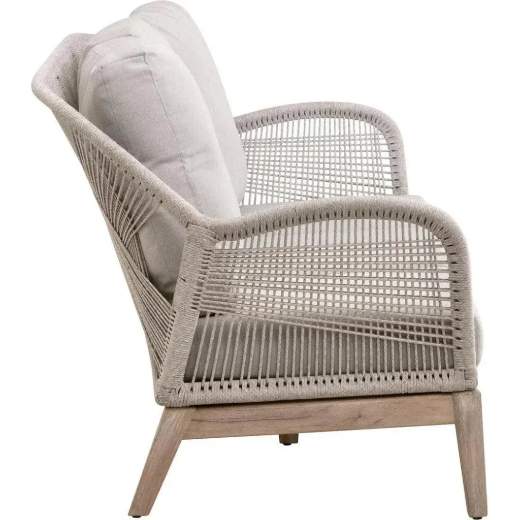 Loom Outdoor 79" All Weather Patio Rope Sofa Cushions - LOOMLAN - Essentials For Living - Outdoor Sofas & Loveseats