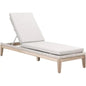 Loom Outdoor Chaise Lounge for Patio Teak Wood & Rope-Outdoor Chaises-Essentials For Living-LOOMLAN