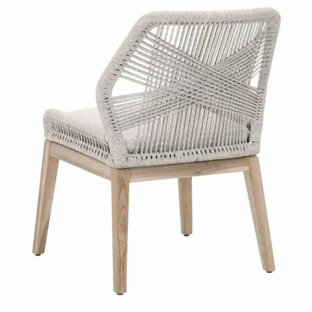 Loom Outdoor Rope Dining Chair 2PC-Outdoor Dining Chairs-Essentials For Living-LOOMLAN