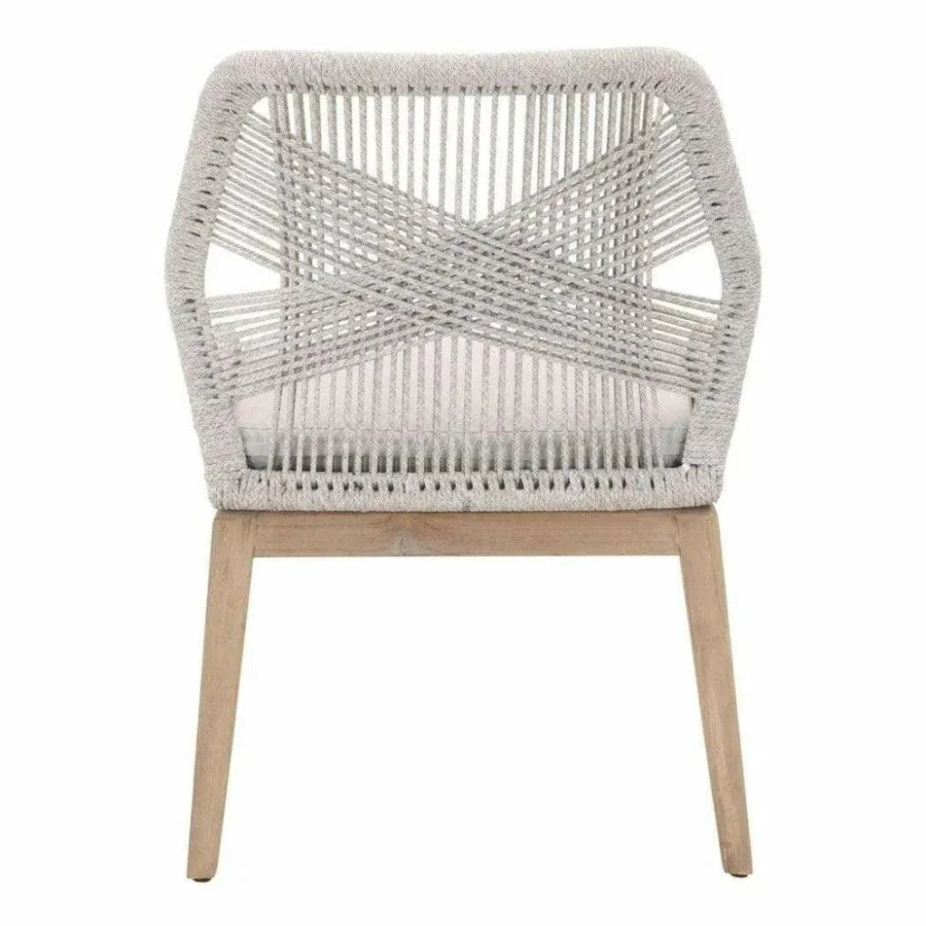 Loom Outdoor Rope Dining Chair 2PC-Outdoor Dining Chairs-Essentials For Living-LOOMLAN