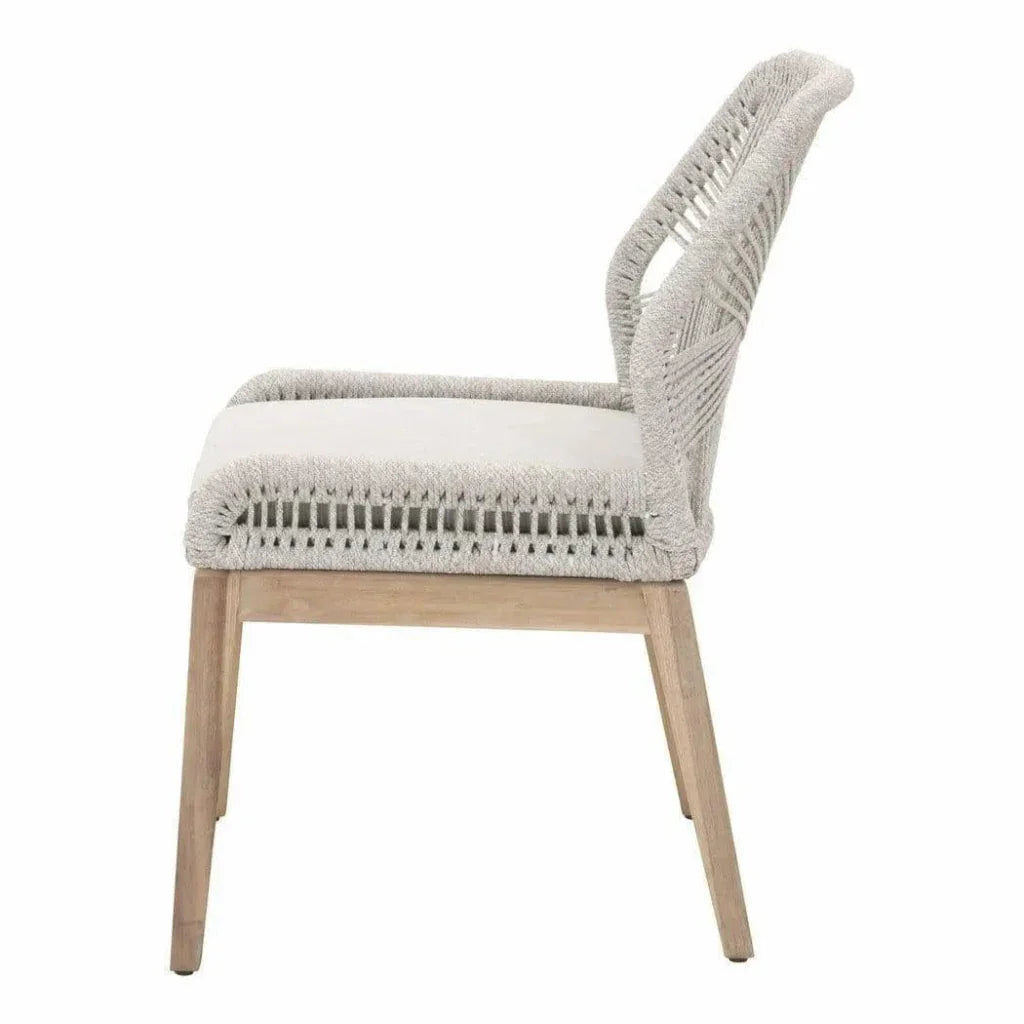 Loom Outdoor Rope Dining Chair 2PC-Outdoor Dining Chairs-Essentials For Living-LOOMLAN
