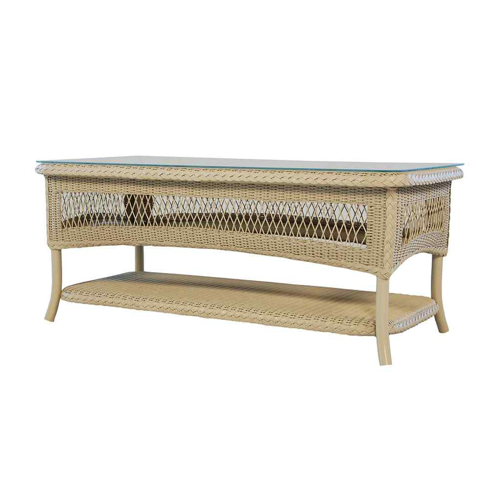 Loom Rectangular Outdoor Cocktail Table-Outdoor Coffee Tables-Lloyd Flanders-LOOMLAN