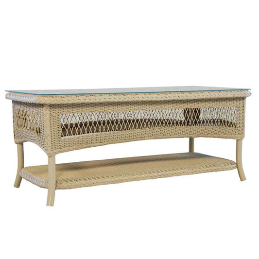 Loom Rectangular Outdoor Cocktail Table-Outdoor Coffee Tables-Lloyd Flanders-LOOMLAN