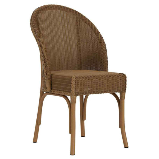 Loom Wicker Armless Outdoor Dining Chair-Outdoor Dining Chairs-Lloyd Flanders-LOOMLAN