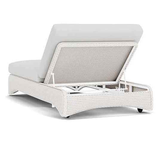 Loom Wicker Double Outdoor Chaise-Outdoor Chaises-Lloyd Flanders-LOOMLAN