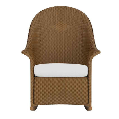 Loom Wicker High Back Porch Outdoor Rocker