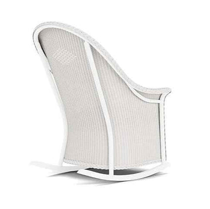 Loom Wicker High Back Porch Outdoor Rocker