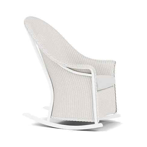 Loom Wicker High Back Porch Outdoor Rocker