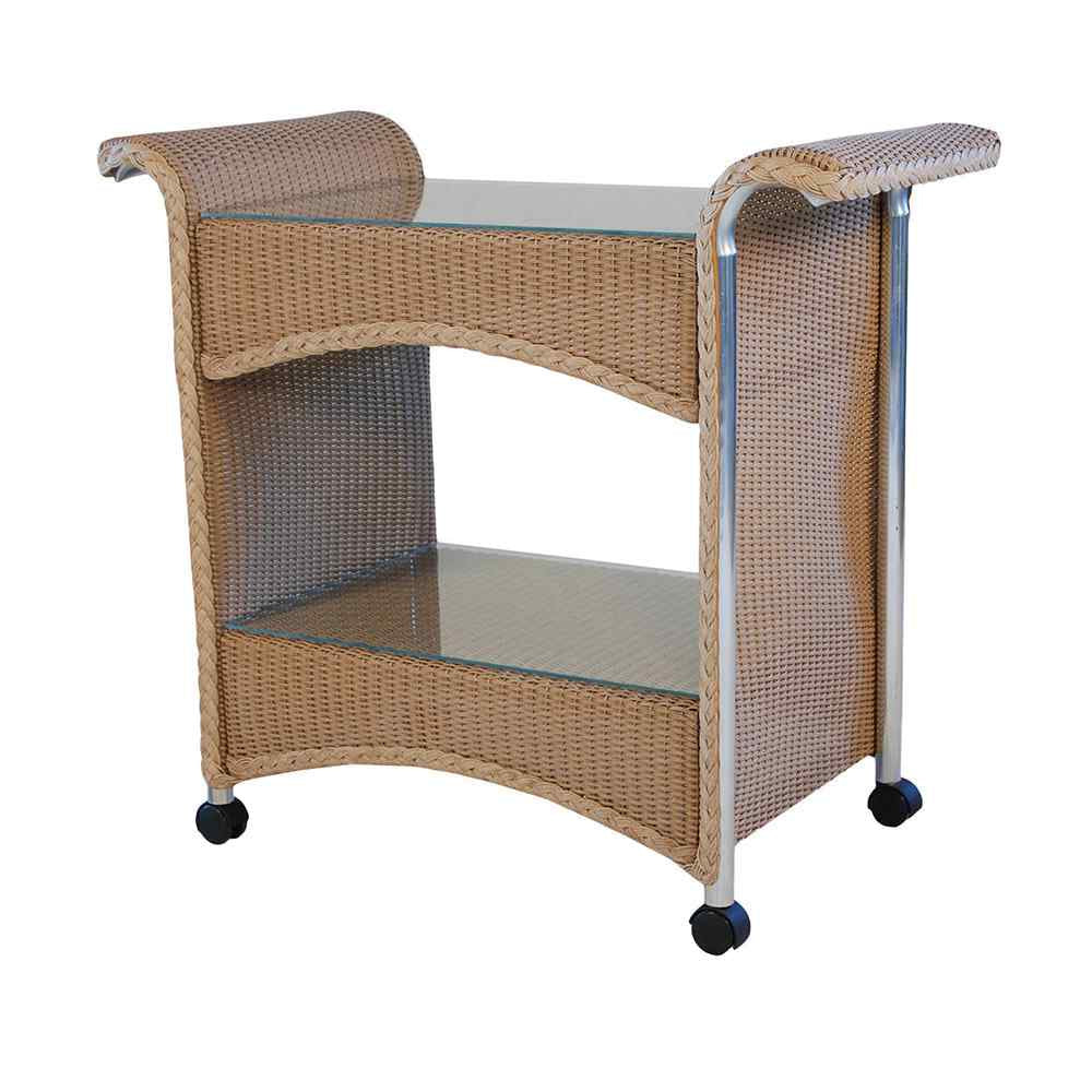 Loom Wicker Outdoor Castered Bar Cart