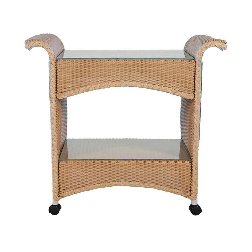 Loom Wicker Outdoor Castered Bar Cart
