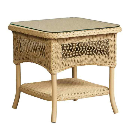 Loom Wicker Square Outdoor End Table
