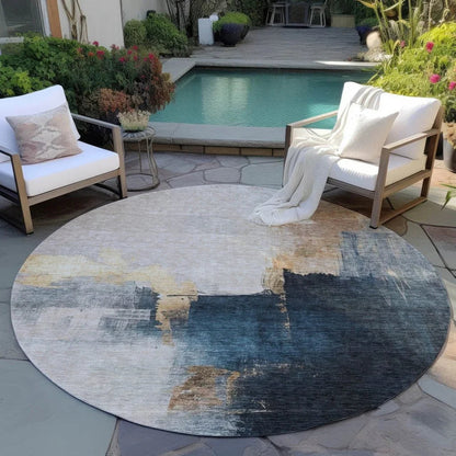 Looma Brown Washable Indoor-Outdoor Rug-Outdoor Rugs-LOOMLAN Rugs-LOOMLAN