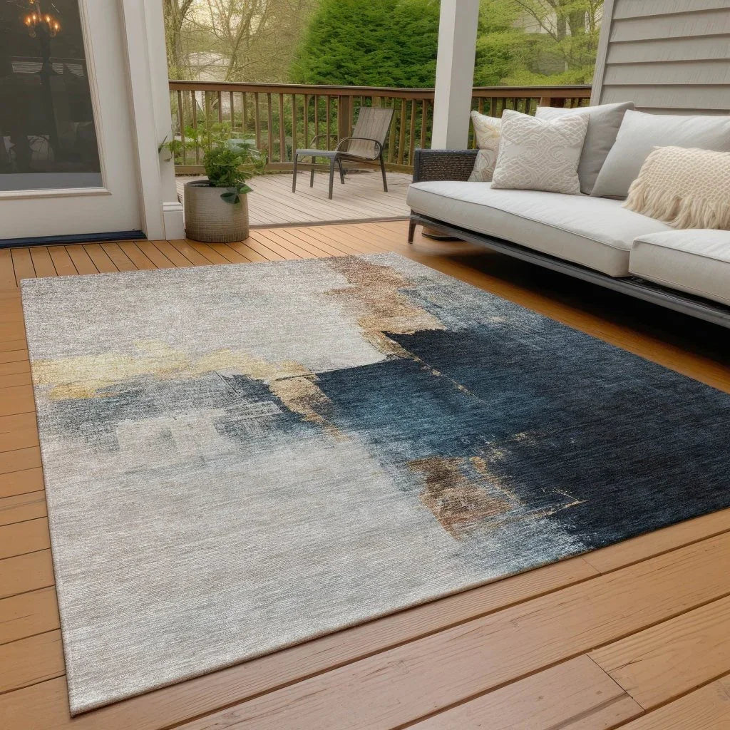 Looma Brown Washable Indoor-Outdoor Rug-Outdoor Rugs-LOOMLAN Rugs-LOOMLAN