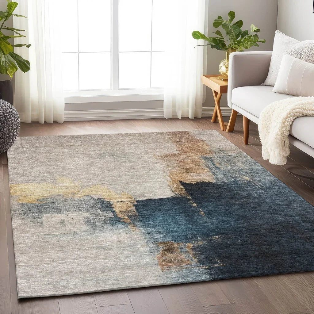 Looma Brown Washable Indoor-Outdoor Rug-Outdoor Rugs-LOOMLAN Rugs-LOOMLAN