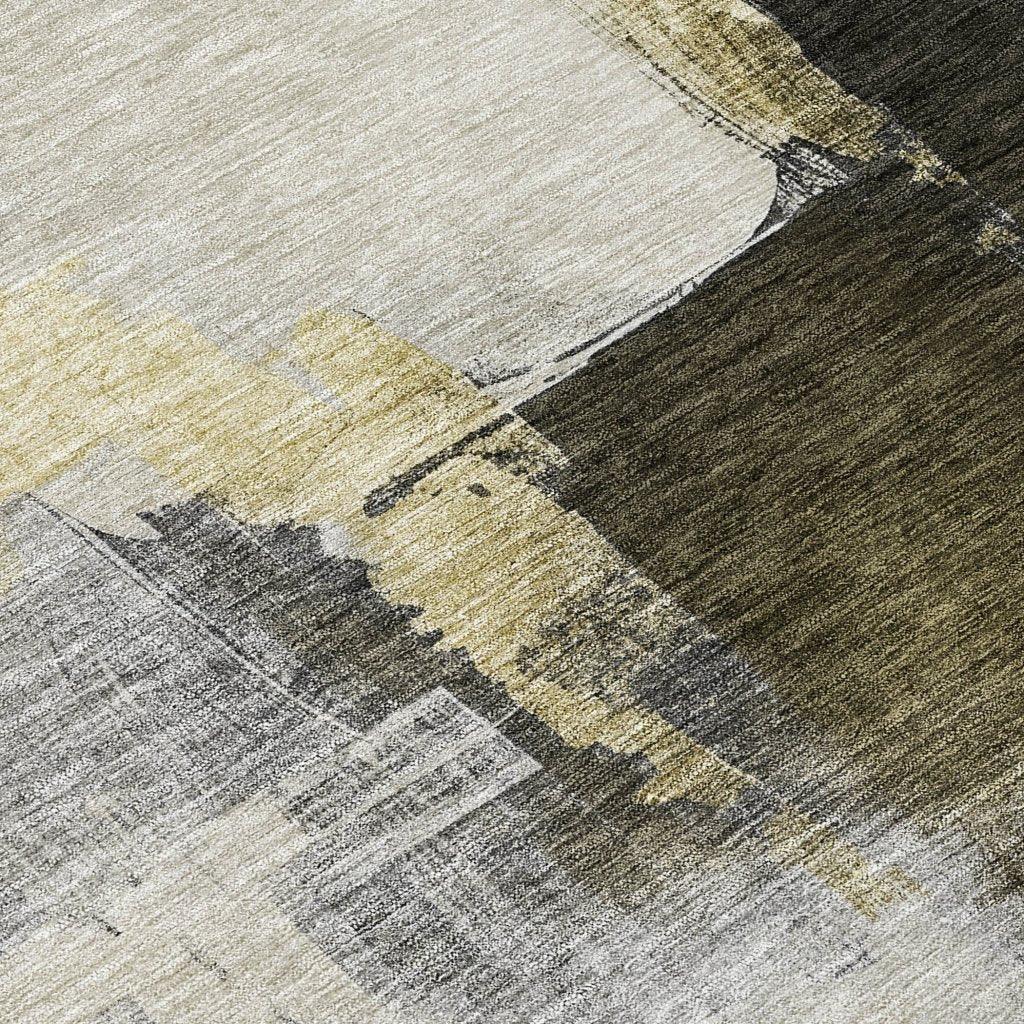 Looma Khaki Washable Indoor-Outdoor Rug-Outdoor Rugs-LOOMLAN Rugs-LOOMLAN