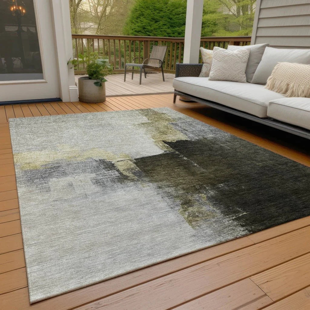 Looma Khaki Washable Indoor-Outdoor Rug-Outdoor Rugs-LOOMLAN Rugs-LOOMLAN