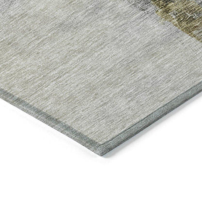 Looma Khaki Washable Indoor-Outdoor Rug-Outdoor Rugs-LOOMLAN Rugs-LOOMLAN
