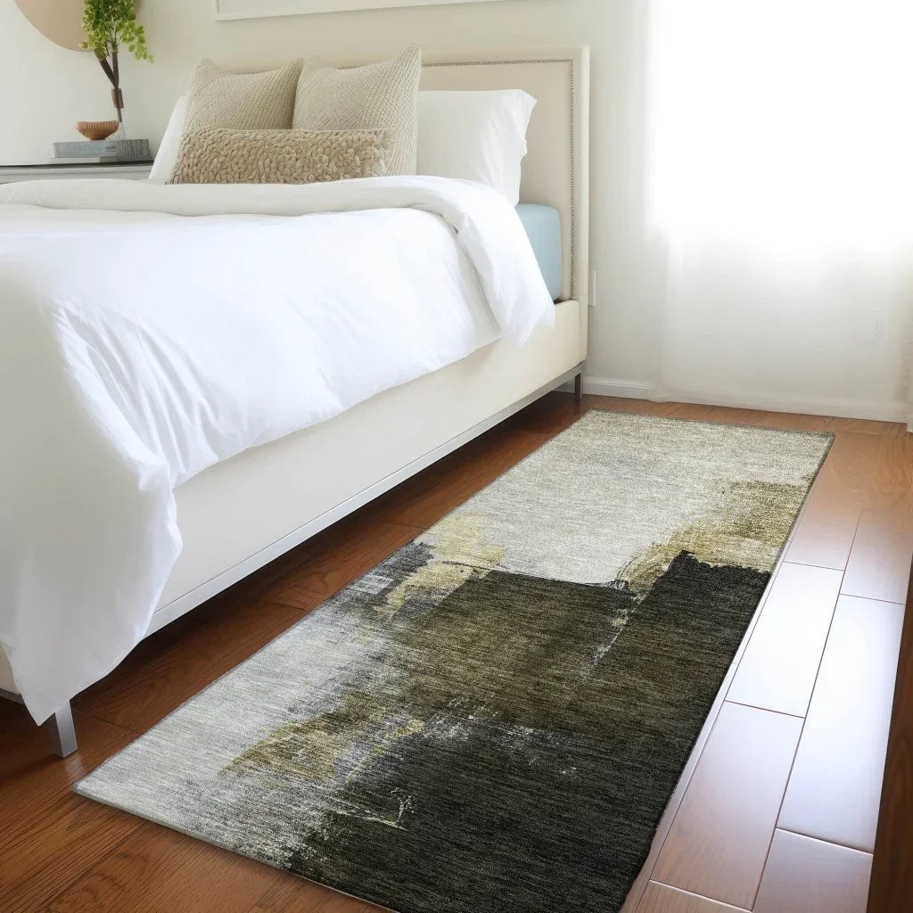 Looma Khaki Washable Indoor-Outdoor Rug-Outdoor Rugs-LOOMLAN Rugs-LOOMLAN