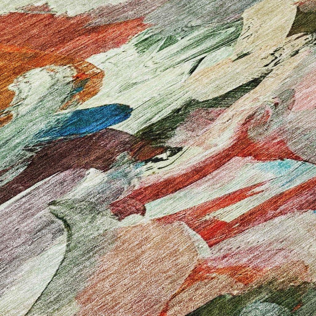 Loomari Green Washable Indoor-Outdoor Rug-Outdoor Rugs-LOOMLAN Rugs-LOOMLAN