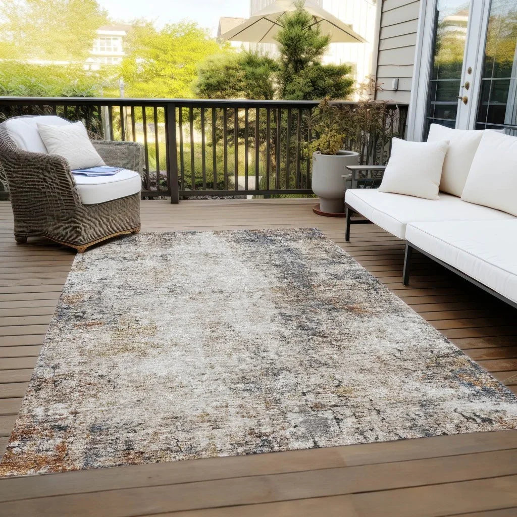 Loomelle Ivory Washable Indoor - Outdoor Rug - LOOMLAN - LOOMLAN Rugs - Outdoor Rugs